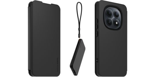 Etui avec cordon MADE FOR XIAOMI Redmi Note 15 4G/5G Noir + dragonne