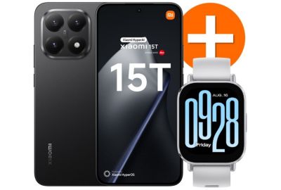 Smartphone XIAOMI Pack 15T Noir 256Go 5G+RedmWatch5 Active