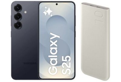 Smartphone SAMSUNG Pack S25 Noir 128Go 5G + PowerBank