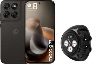 Smartphone MOTOROLA Pack G77 256Go Noir + Watch Noir