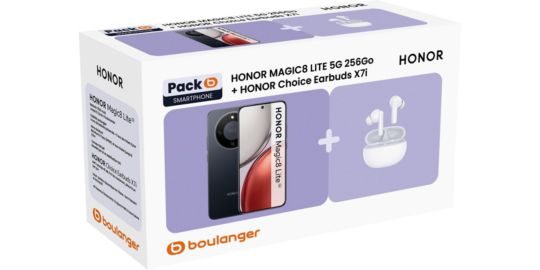 Smartphone HONOR Pack Magic 8Lite+Choice earbuds X7i Whit