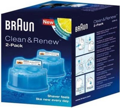 Kit de réparation BRAUN liquide de nettoyage x2 recharges ccr2