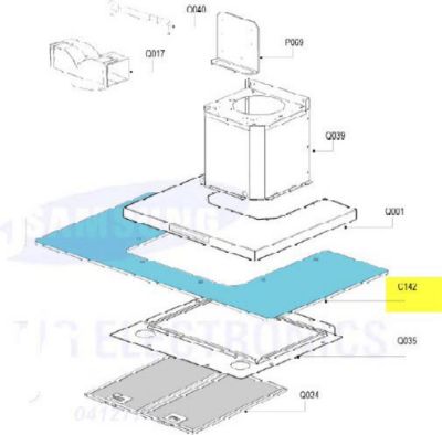 Verre SAMSUNG reflecteur verre hotte