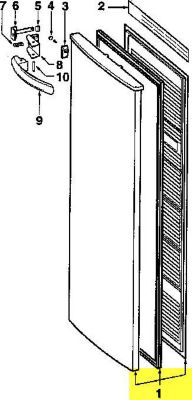 Porte FAGOR PORTE CONGELATEUR BRANDT UL2210 POUR CON