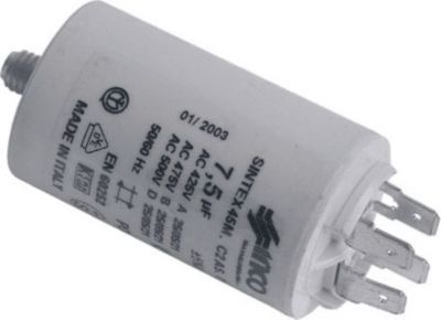 Condensateur CANDY CONDENSATEUR 7.5 ΜF 450V - 92215292 Condensateur CANDY CONDENSATEUR 7.5 ΜF 450V - 92215292