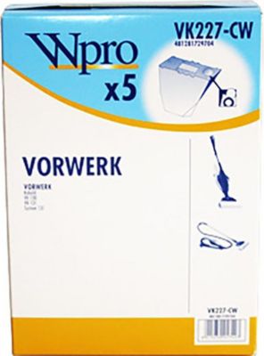 Kit de réparation VORWERK sachet de 6 sacs pour vk 130/131 kobold