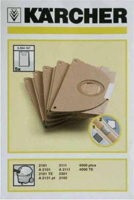 Kit de réparation KARCHER sachet de sacs aspirateur ( x5 )