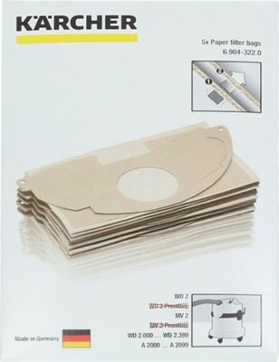 Kit de réparation KARCHER sachet de sacs ( x5 ) Kit de réparation KARCHER sachet de sacs ( x5 )