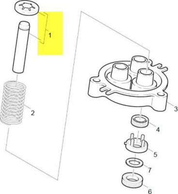 Pompe KARCHER PISTON D14 L71.5 AVEC SUPPORT -...