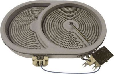 Cache plaque ELECTROLUX chauffage radiant hil d265 1500 w 2300 w