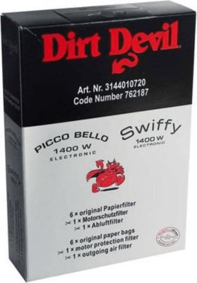 Kit de réparation DIRT DEVIL sacs aspirateur m1440-m1446/m1550-m1556