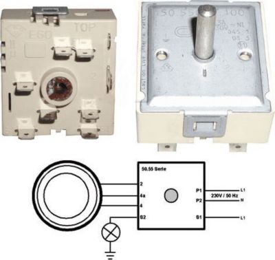 Thermocouple DIVERS doseur d energie 13a-230v axe 22mm