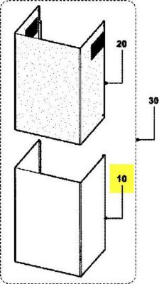 Conduit ARISTON cheminee inferieure inox