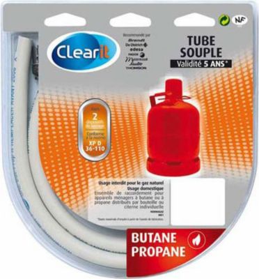 Alimentation CLEARIT tuyau de gaz butane standard 1m50