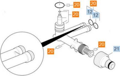 Pompe KARCHER KIT PIECES DE RECHANGE COTE ASPIRATION P Pompe KARCHER KIT PIECES DE RECHANGE COTE ASPIRATION P