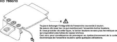 Kit de réparation PHILIPS ensemble ouverture gris