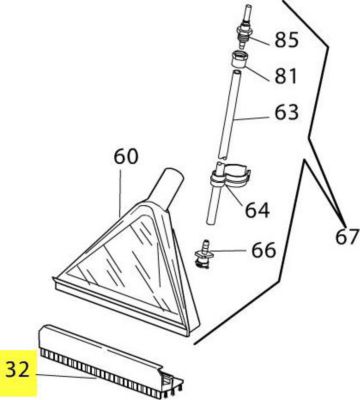 Kit de réparation DELONGHI raclette sol dur