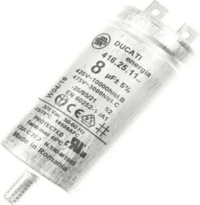 Condensateur DIVERS CONDENSATEUR PERMANENT 8 MF 425V/475V