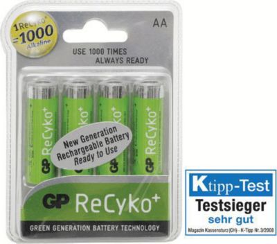 Kit de remplacement DIVERS piles x 4 recyko+ 1.2 v 1000 mah lr06 ni