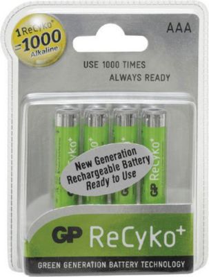 Kit de remplacement DIVERS piles x 4 recyko+ 1.2 v 1000 mah lr03 ni