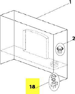 Kit de réparation CLIMADIFF ensemble guide piston reservoir