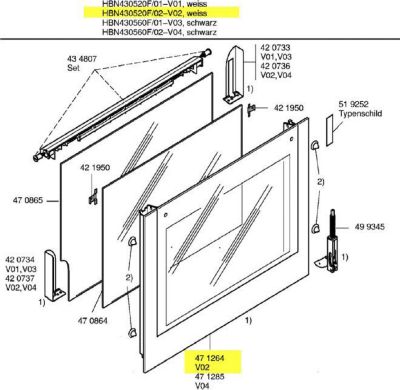 Verre BOSCH vitre de facade noire