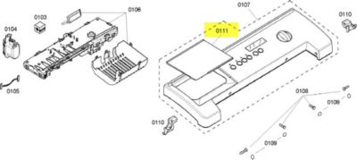 Pièce détachée BOSCH volet de boite a lessive