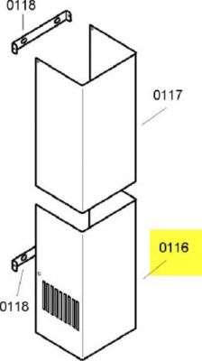 Pièce détachée SIEMENS cheminee partie inferieur rep 116 Pièce détachée SIEMENS cheminee partie inferieur rep 116