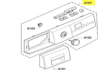 Bandeau SIEMENS tableau de bord complet sans poignee