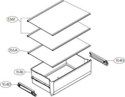 Clayette LG dessus de bac a legumes rep 155a