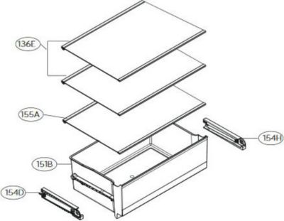 Clayette LG dessus de bac a legumes rep 155a