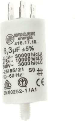 Condensateur DIVERS Condensateur Permanent 6,3 Mf 450 V Condensateur DIVERS Condensateur Permanent 6,3 Mf 450 V