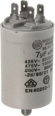 Condensateur CANDY CONDENSATEUR DE DEMARRAGE 7UF 450V 6 Condensateur CANDY CONDENSATEUR DE DEMARRAGE 7UF 450V 6