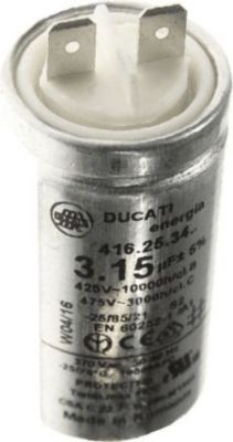 Condensateur ARISTON CONDENSATEUR DE DEMARAGE 3.15 MF 475V Condensateur ARISTON CONDENSATEUR DE DEMARAGE 3.15 MF 475V