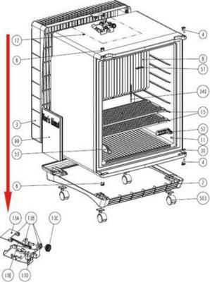 Bac DOMETIC ECLAIRAGE COMPLET DS REP 12 POUR REFRIGE