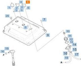 Pièce détachée KARCHER POIGNÉE TABLEAU DE BORD POUR NETTOYEUR H