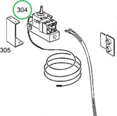 Thermostat DOMETIC THERMOSTAT V61 POUR REFRIGERATEUR   DOME