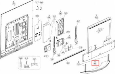 Kit de réparation LG pied fixe Kit de réparation LG pied fixe