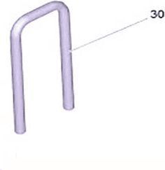 Pièce détachée KARCHER BRIDE DE FIXATION SORTIE HP EXTÉRIEUR