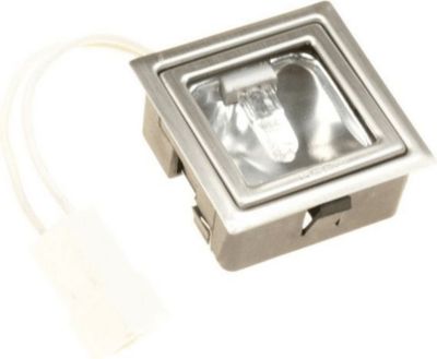 Lampe FALMEC lampe halogene inox satine carre