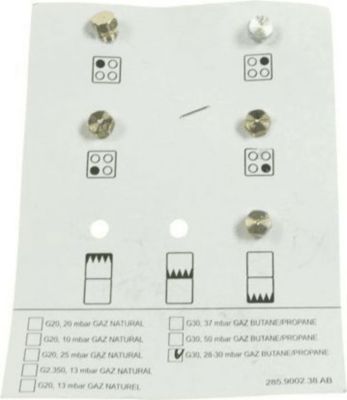 Bruleur BEKO kit injecteurs gaz butane