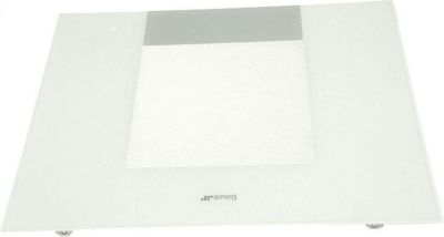 Verre SMEG vitre exterieure de porte blanche