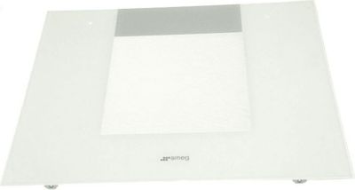 Verre SMEG vitre exterieure de porte blanche