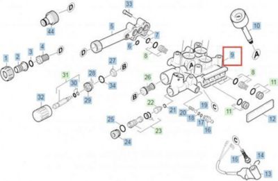 Moteur KARCHER CULASSE DE CYLINDRE POUR NETTOYEUR HAUTE