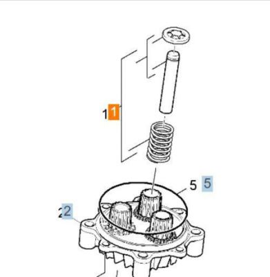 Boîtier KARCHER PISTON REPERE 1 - 45533060