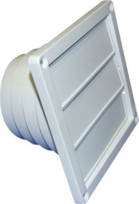 Tuyau DIVERS clapet extérieur à volets blanc ø100-130