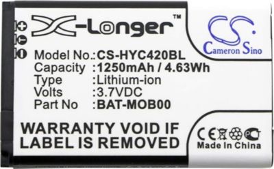 Kit de remplacement DIVERS batteries 1250mah compatible avec honeyw