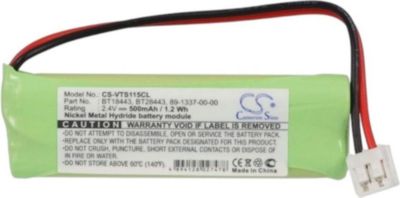 Kit de remplacement DIVERS accu ni-mh 2,4v-2,4v-500mah