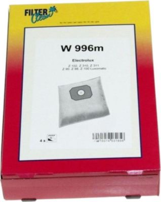 Kit de réparation ELECTROLUX w996m sacs aspirateur (x4)