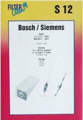 Kit de réparation DIVERS s12 sac aspirateur papier x6+1 filtre